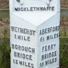 Milestone, a third of mile S of TI jct with A58