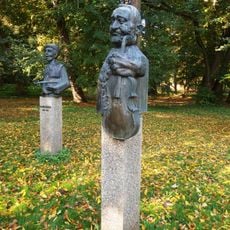 Busta Joži Kubíka u amfiteátru Bludník ve Strážnici