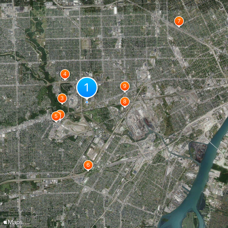 Ford World Headquarters Map