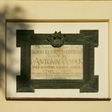 Pamětní deska Antonína Marka na domě Na Soboře 80 v Turnově