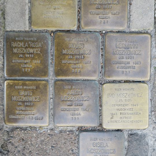 Stolperstein dedicated to Chaja Moszkowicz