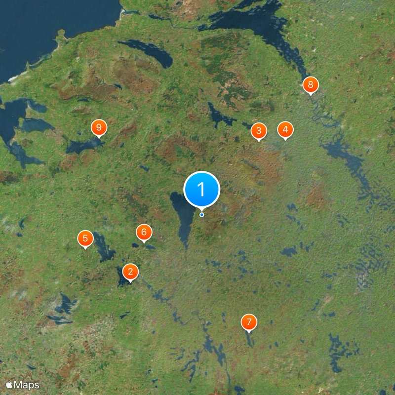 Comté de Leitrim Carte