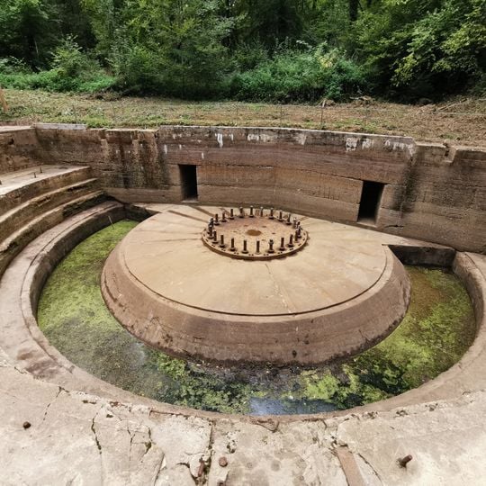 Plate-forme de la pièce d'artillerie 380