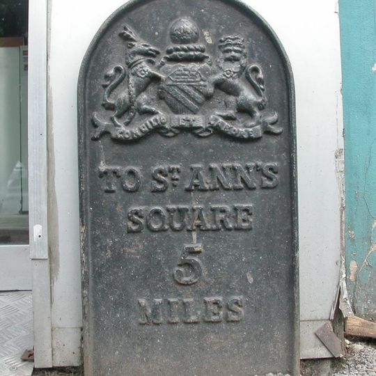 Milepost, Wilmslow Road; Didsbury