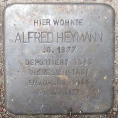 Stolperstein dedicated to Alfred Heymann