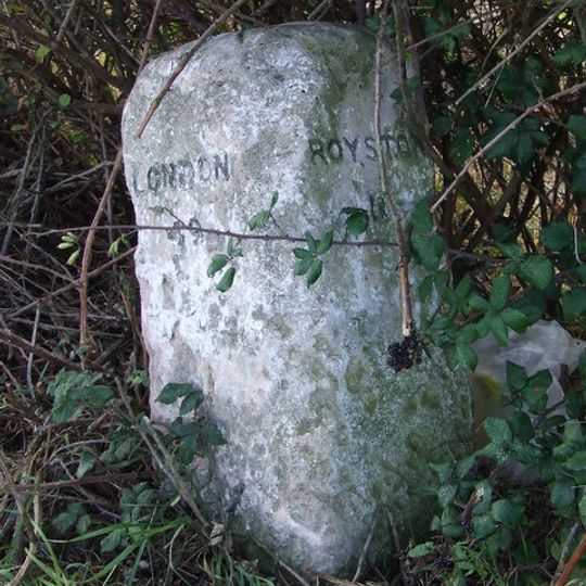 Milestone, Royston Road, N of Karsport