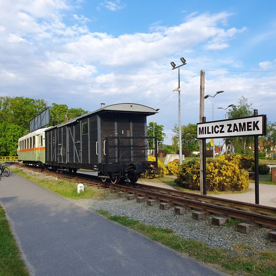 "Milicz Zamek" - dawny przystanek kolei wąskotorowej