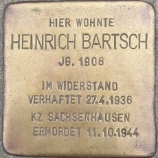 Stolperstein for Heinrich Bartsch