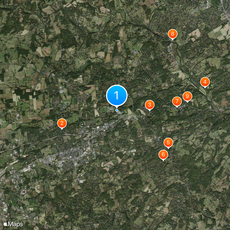 Longwood Gardens Mapa