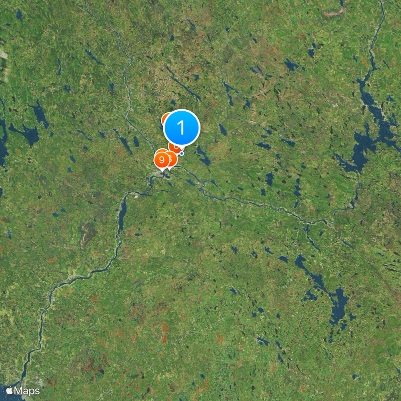 Wioska Świętego Mikołaja Mapa