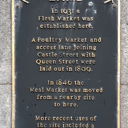 Commemorative plaque to Poultry Market Lane
