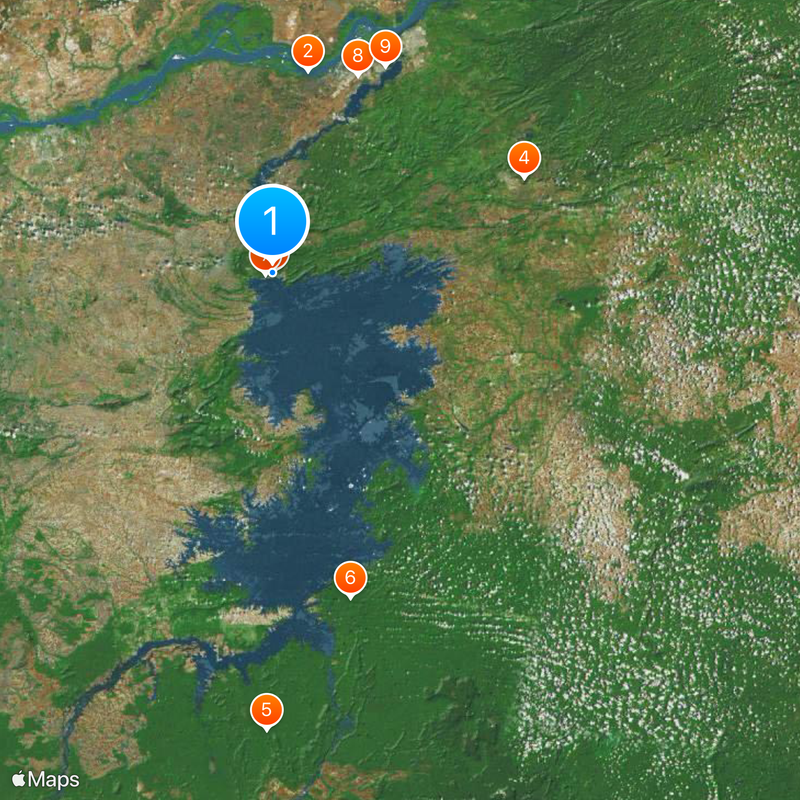 Hidrelétrica de Guri Mapa