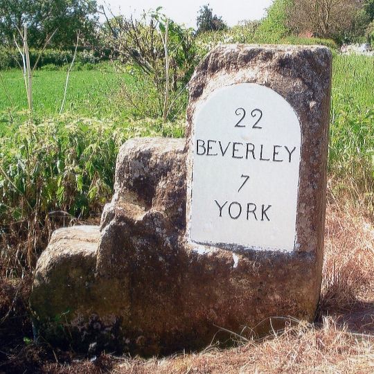 Milestone, just W of Catton Lane jct.