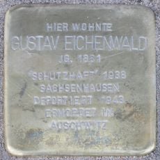 Stolperstein en memoria de Gustav Eichenwald