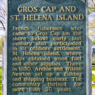 Gros Cap and Saint Helena Island Historical Marker