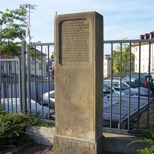 Gedenkstein an die Schlacht bei Dresden 1813