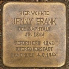 Stolperstein en memoria de Jenny Frank
