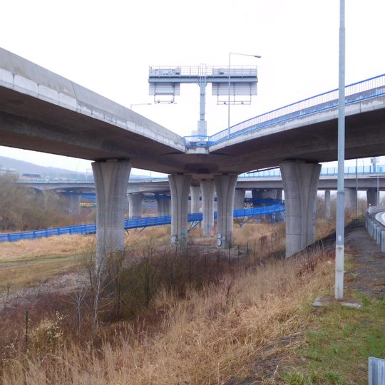 Most na rampě H a L v MÚK Zbraslav