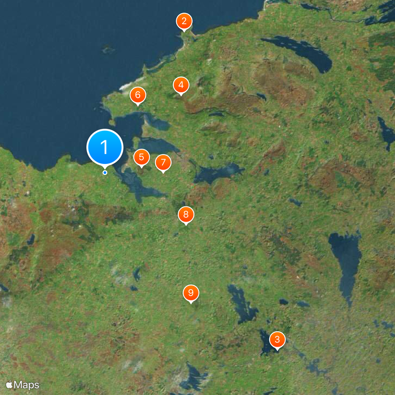 Comté de Sligo Carte