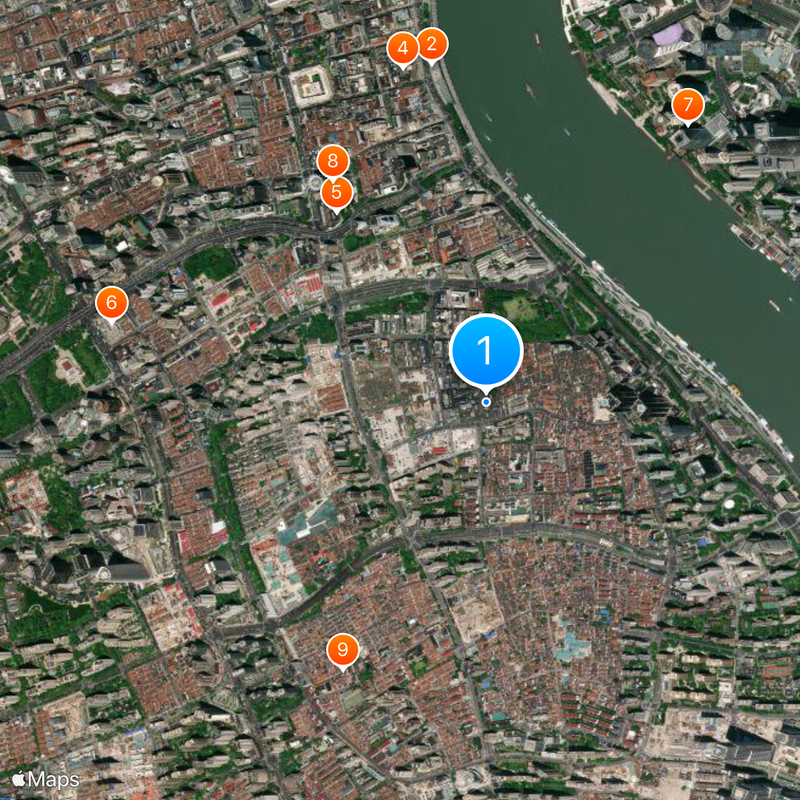 City God Temple of Shanghai Mappa