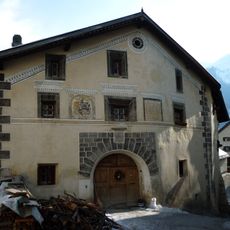 Semidetached house with stables and barns