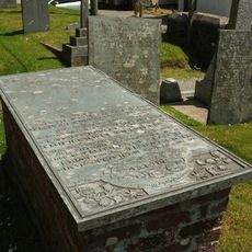 Chapple Chest Tomb, Huxtable Headstone And 2 Accompanying Stones Bearing Verses About 2 Metres South West Of South Porch Of Church Of St Peter