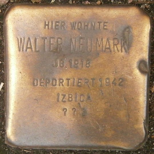 Stolperstein em memória de Walter Neumark