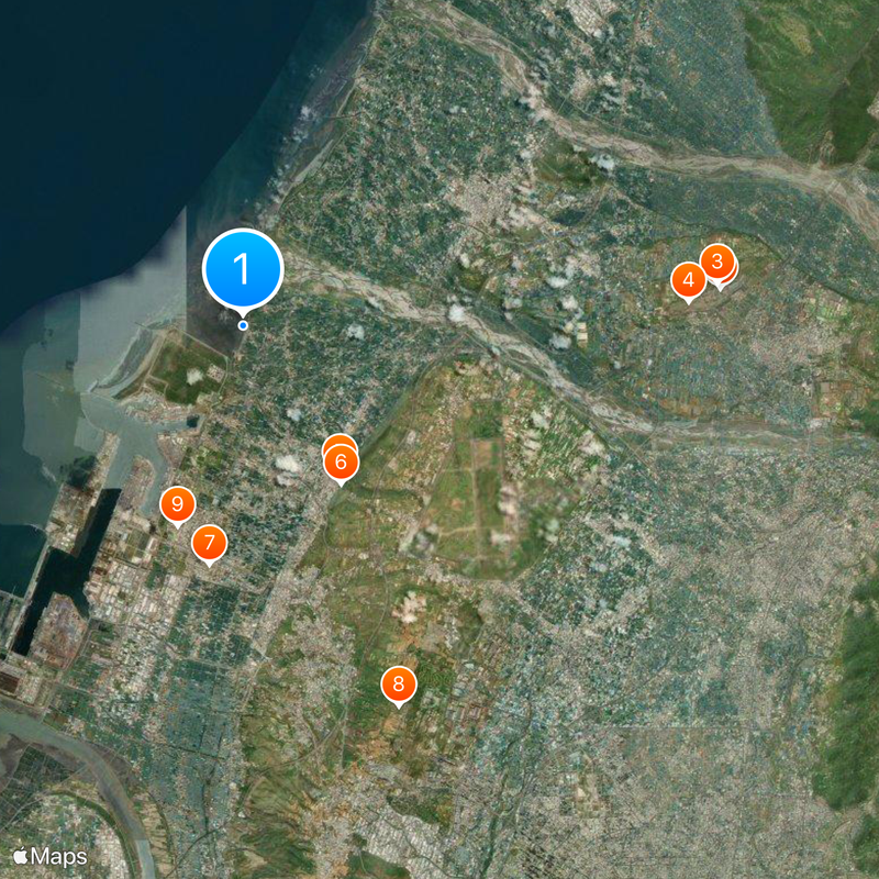 Gaomei Wetlands Map