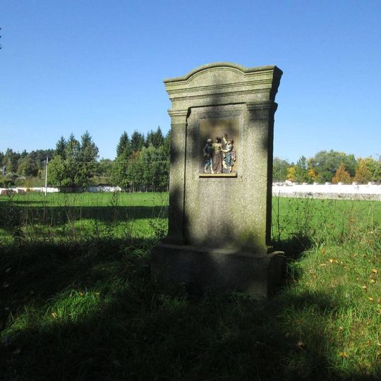 Obrázek na Křížové cestě u Tábora - 8. zastavení