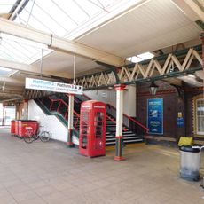 Telephone Call-Box On The Up Platform at Rhyl Railway Station