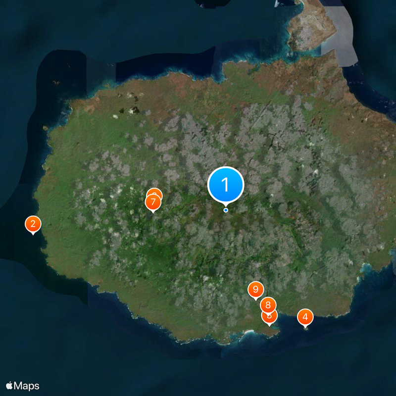 Santa Cruz Island Map