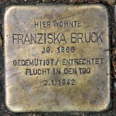 Stolperstein en memoria de Franziska Bruck