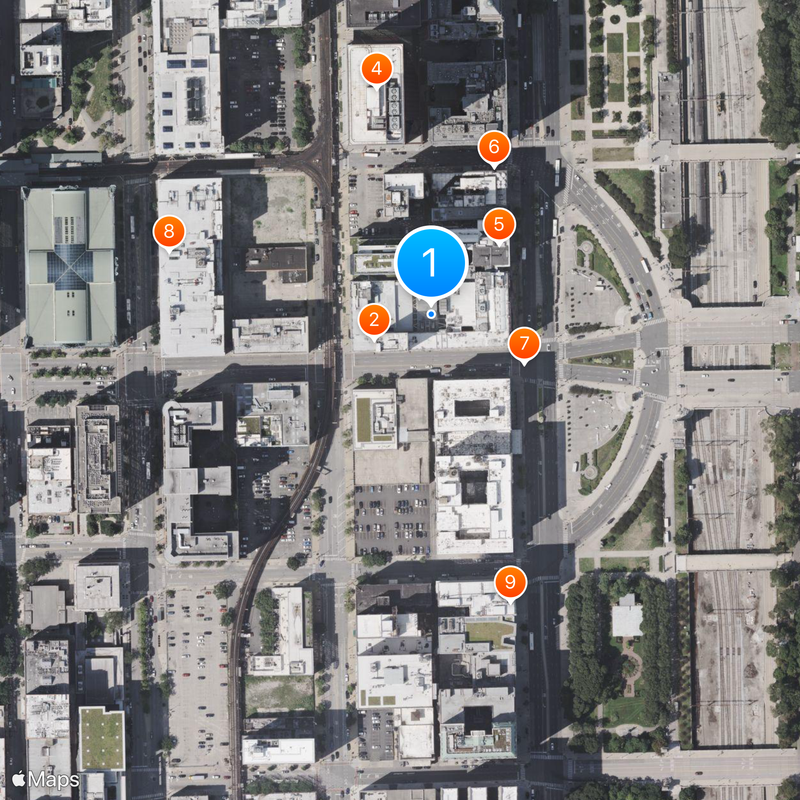 Roosevelt University Map