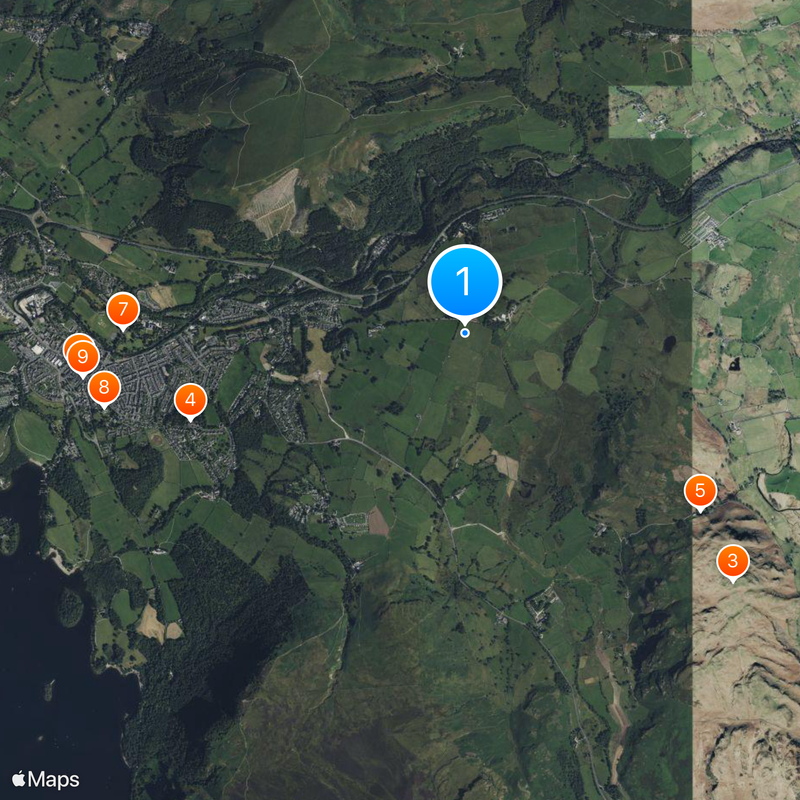 Castlerigg stone circle Map