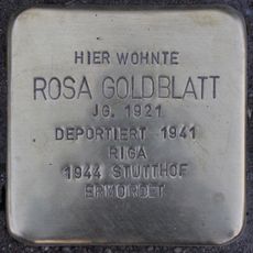 Stolperstein em memória de Rosa Goldblatt
