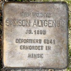 Stolperstein dedicated to Samson Altgenug