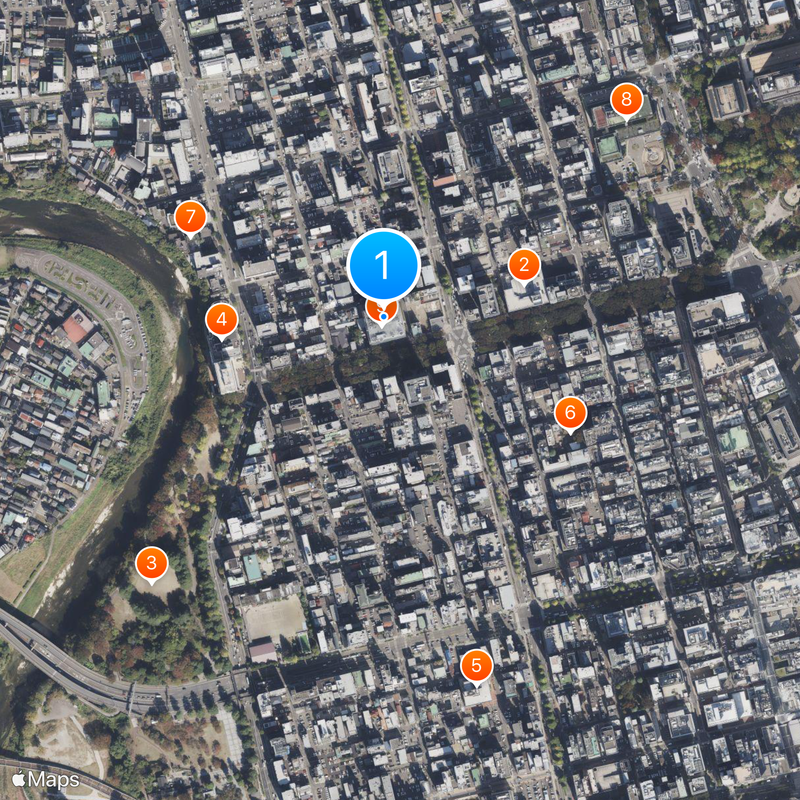 Sendai Mediatheque Kaart