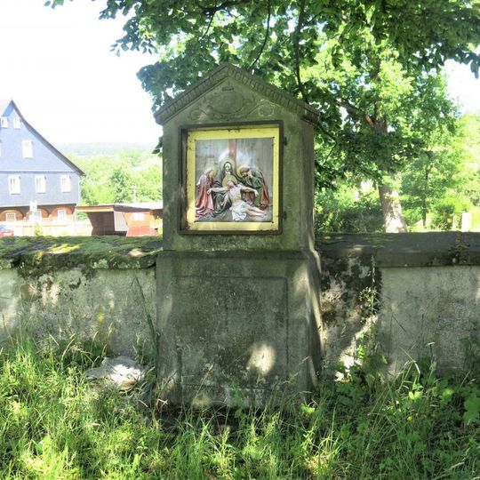 Kaplička Křížové cesty-XIII u kostela ve Starých Křečanech