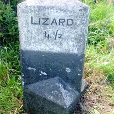 Milestone, Goonhilly Downs, on bend