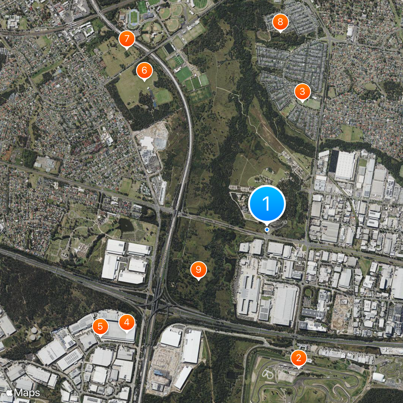 Sydney Zoo Mapa