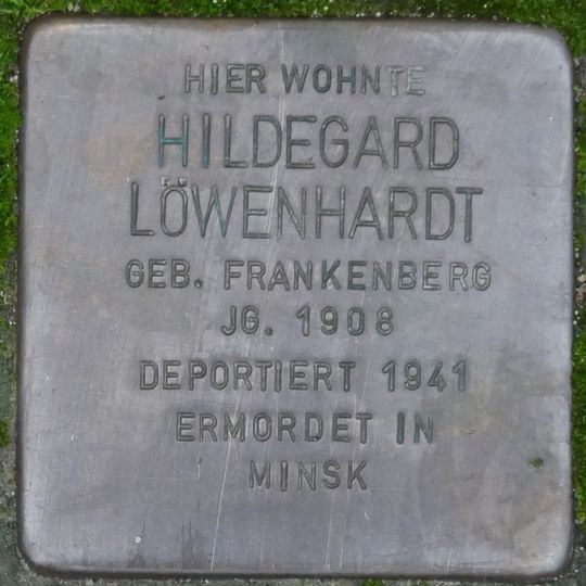 Stolperstein dedicated to Hildegard Löwenhardt