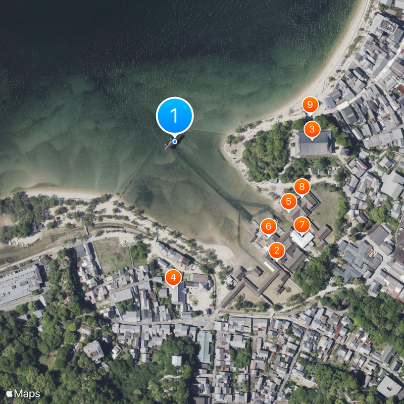 Itsukushima Shrine Ōtorii Mapa
