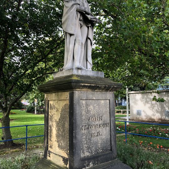Statue of Doctor John Alderson Outside Hull Royal Infirmary