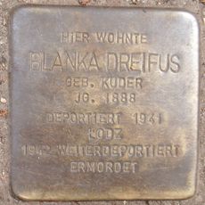 Stolperstein dedicated to Blanka Dreifus