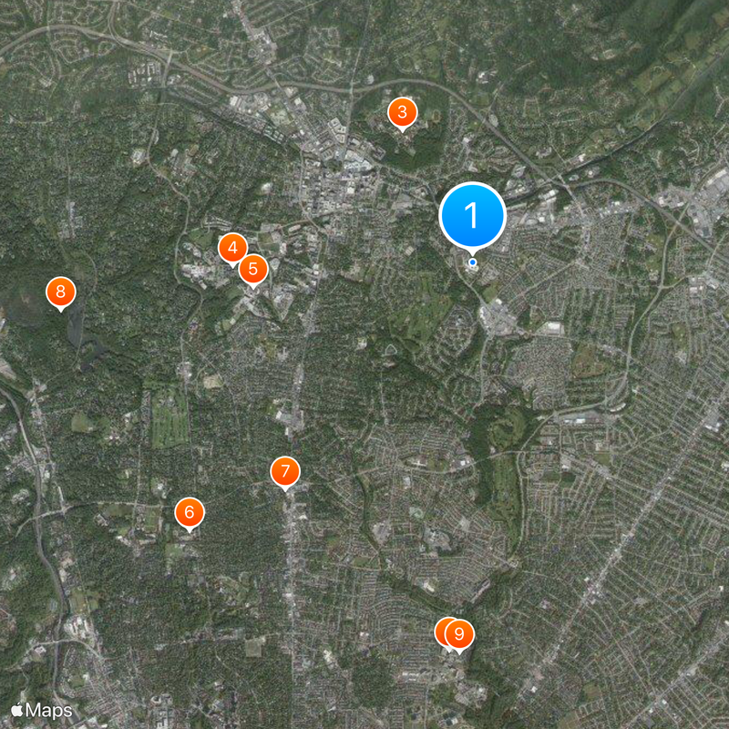 Calvert Hall College High School Map