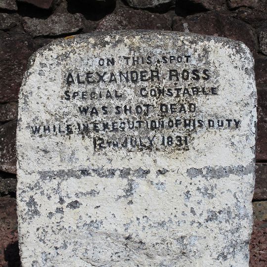 Alexander Ross memorial stone