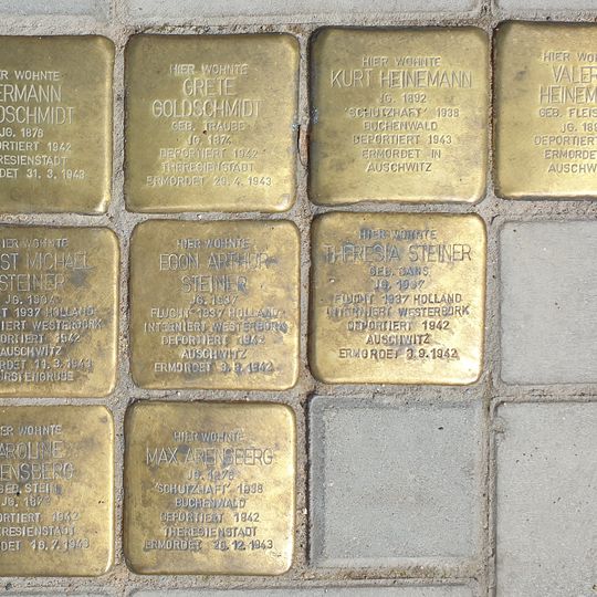 Stolperstein à la mémoire de Valerie Heinemann