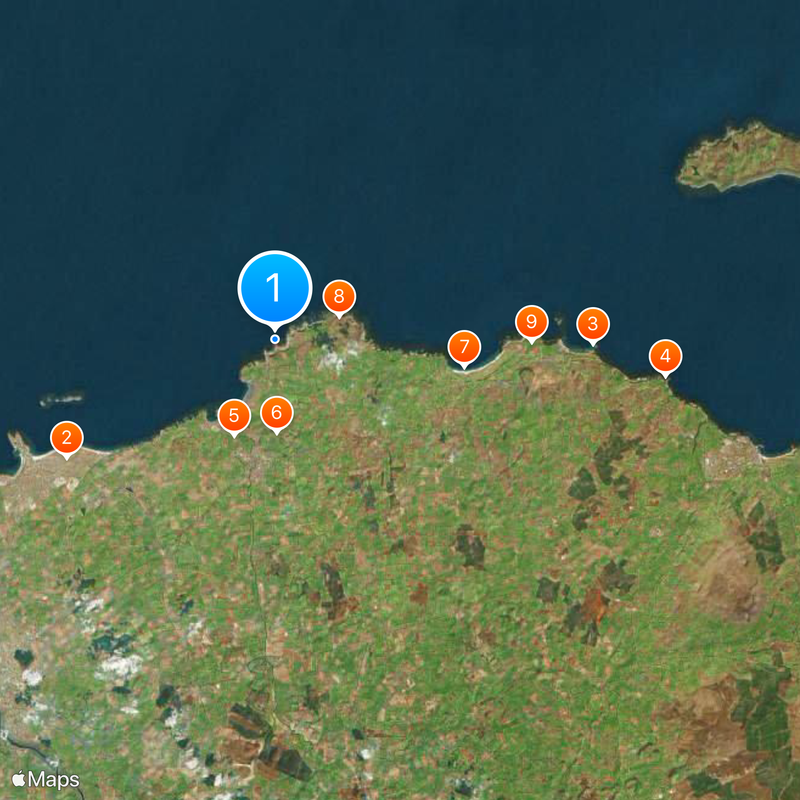 Calzada del Gigante Mapa