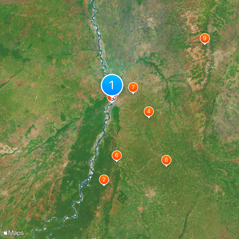 River Niger Bridge Mapa