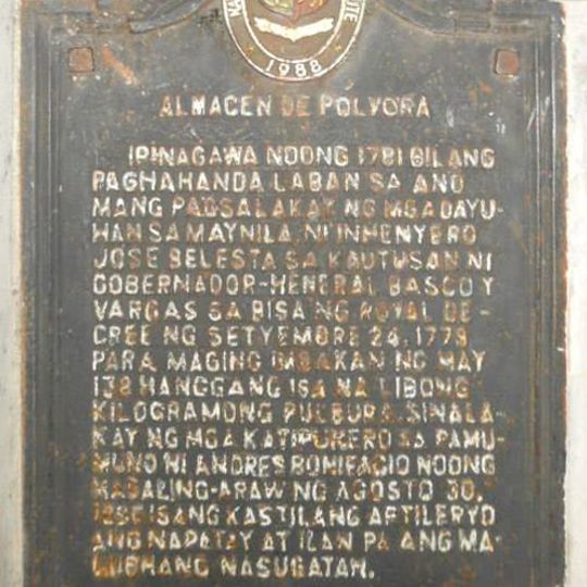 Almacen de Polvora historical marker